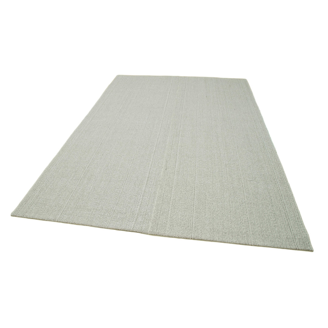 Vintage Flatweave Beige Vintage Wool Handmade Area Rug