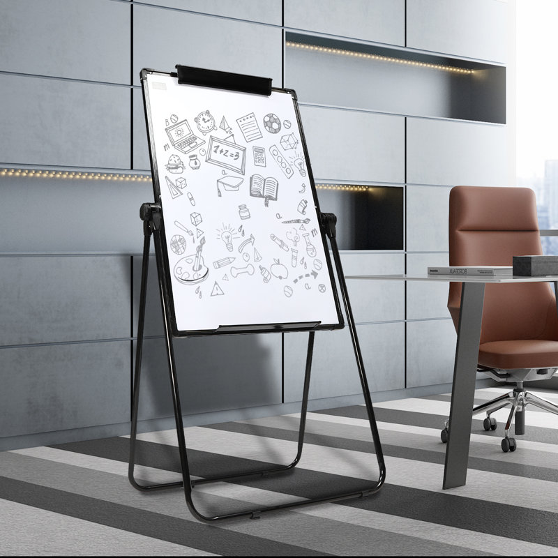28" x 40" Foldable Double Sided Adjustable White Board