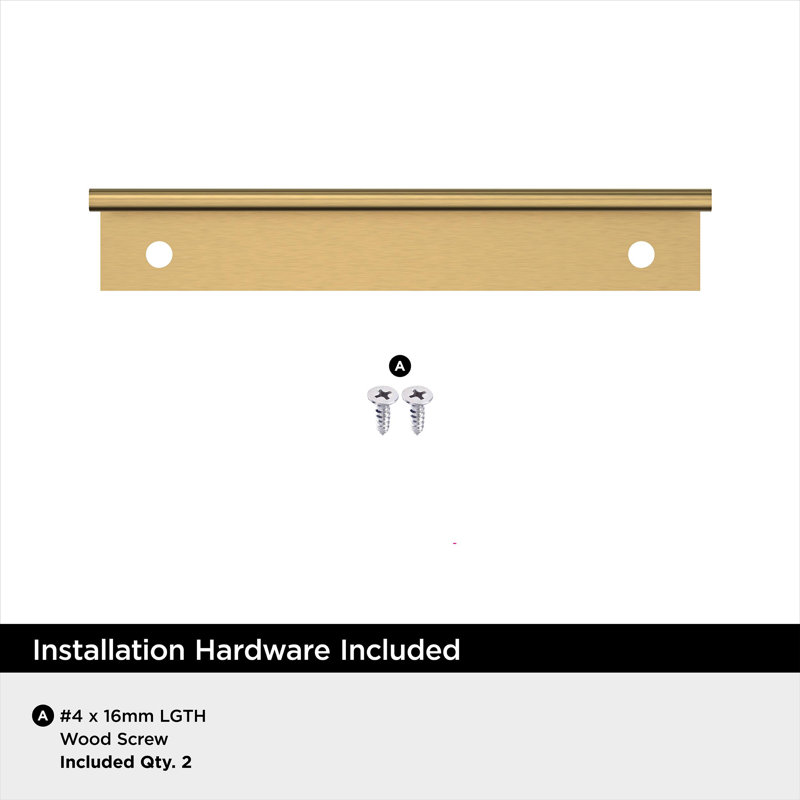 Streamline II 4 inch (102mm) Length Champagne Bronze Cabinet Edge Pull, Champagne Bronze