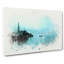 Boat in Hallstatt Austria in Abstract - Wrapped Canvas-55315165