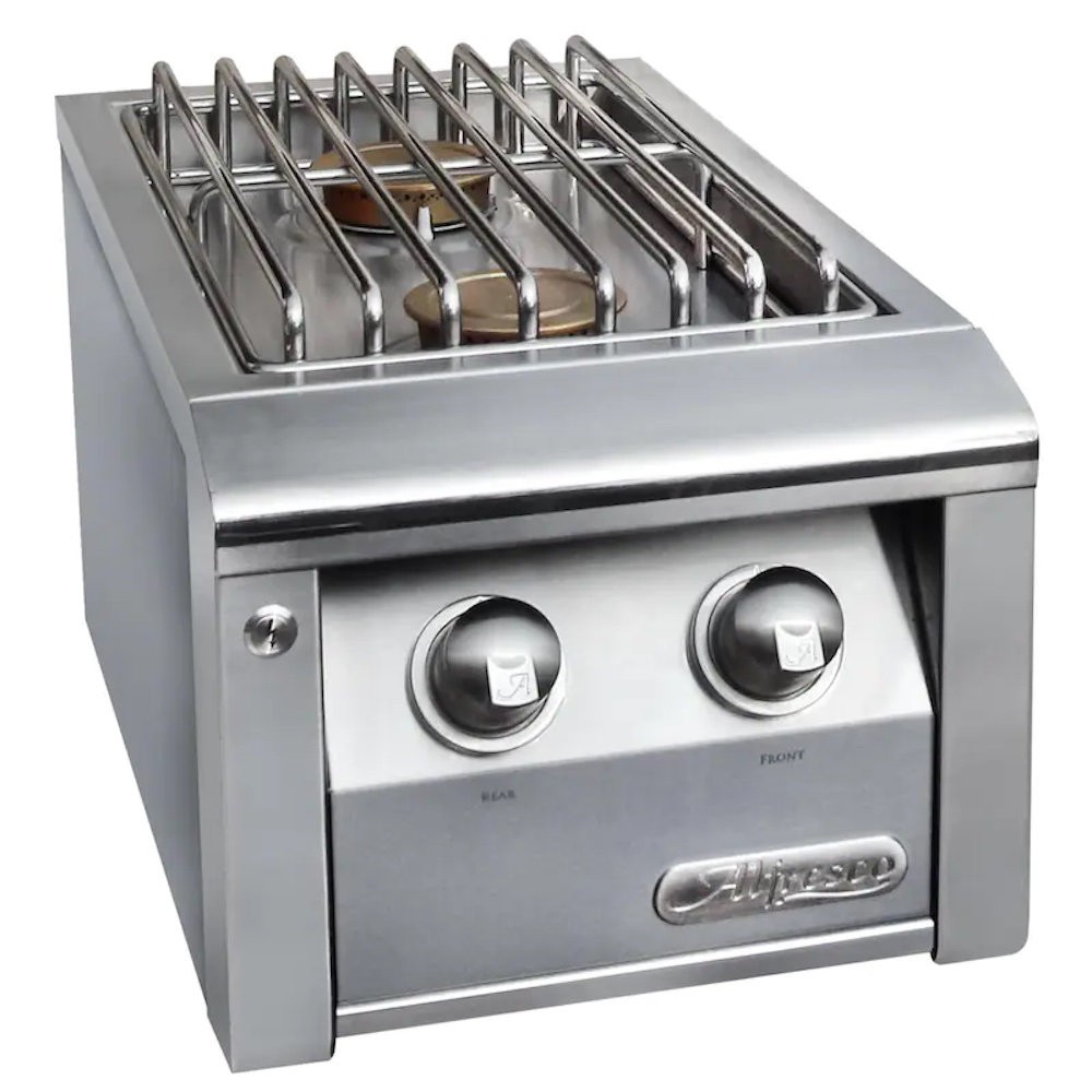 13'' Stainless Steel Grade 304 Stainless Steel Drop-In Side Burner Alfresco