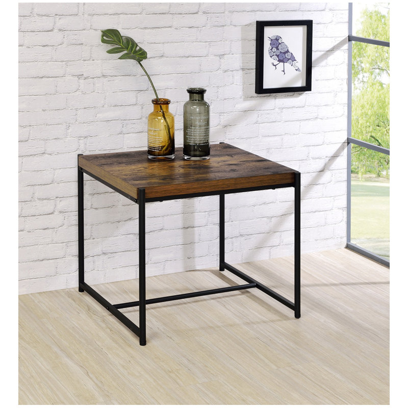 Ensemble de 3 tables basses et tables de bout, Brun / Noir