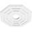 24"OD x 5"ID x 9 1/2"C x 1"P Westin Architectural Grade PVC Contemporary Ceiling Medallion-36079287