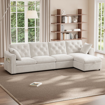 4 Seater Velvet Sofa