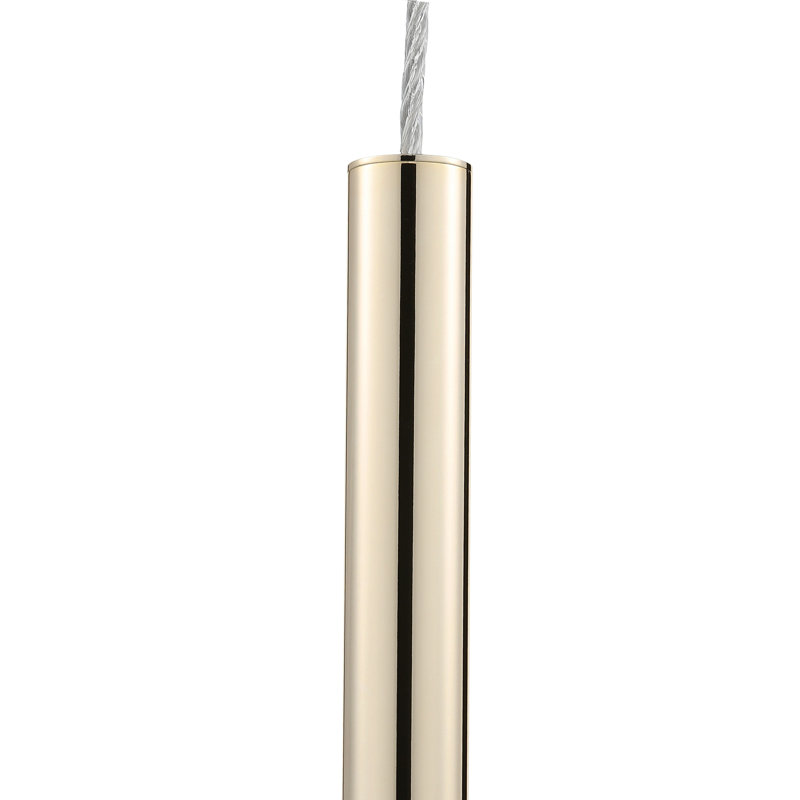Kuhlmann 1 - Light LED Cylinder Pendant, Golden