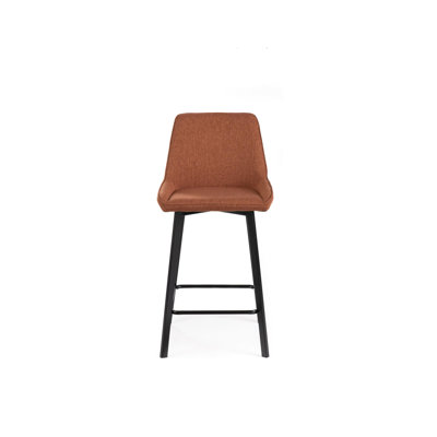 Lynnea Upholstered Counter Stool with Metal Frame
