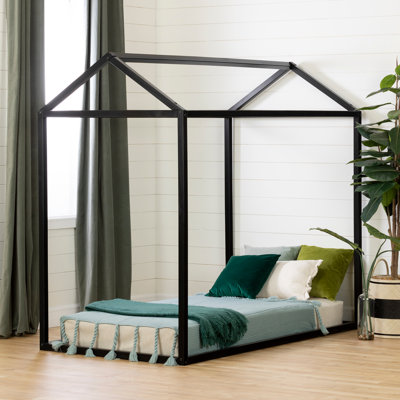 Sweedi Solid Wood Twin House Bed