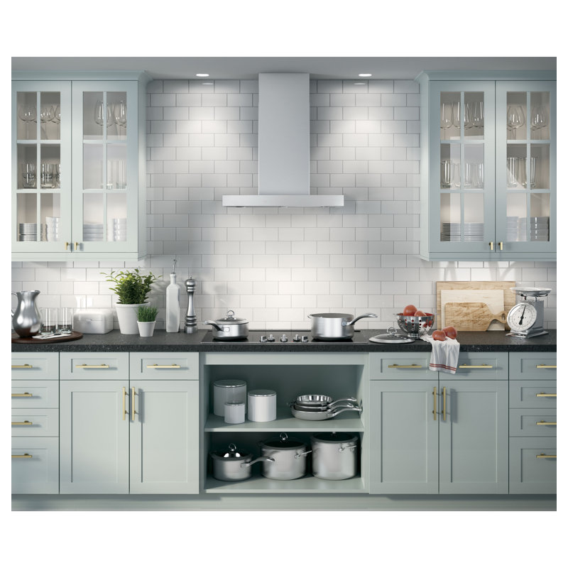 36" GE Profile Smart Appliances 610 CFM Convertible Wall Mount Range Hood with Night Light Wi-Fi Remote Control Included
