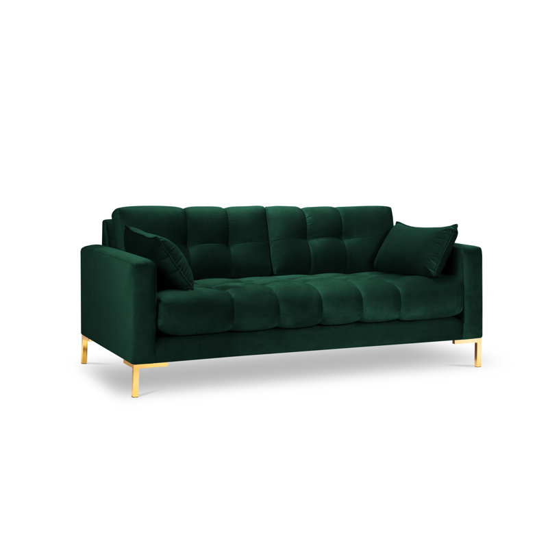 Adoraim 3 Seater Sofa, Gold, Green