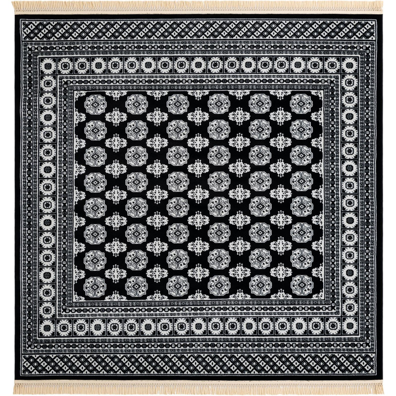  Balikh Tekke Rug, Square 7'10"