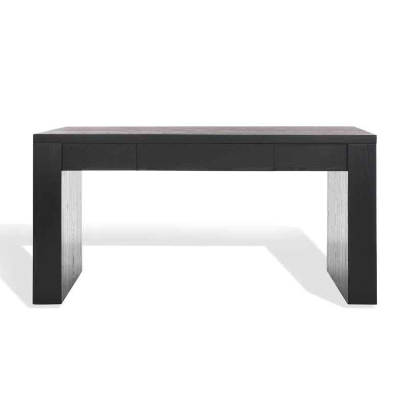 Deborah Solid Wood Writing Desk, Black
