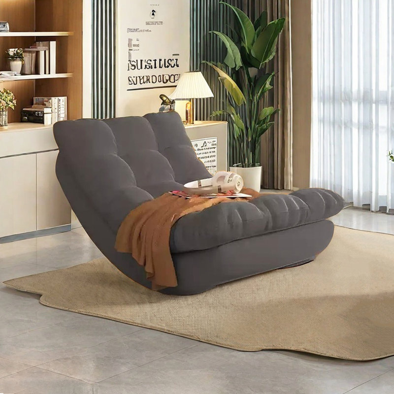 Chaise berçante ergonomique décontractée Living Room, Gris