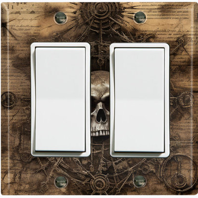 Plaque murale standard Skull Map Voyage Nature