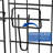Foldable Metal Dog Cage with Plastic Tray