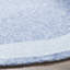 Tapis bleu bouclé fabriqué à la main Liadan-22809935