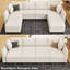 Canapé-lit modulaire convertible Aurora Chenille-106913436-106913483