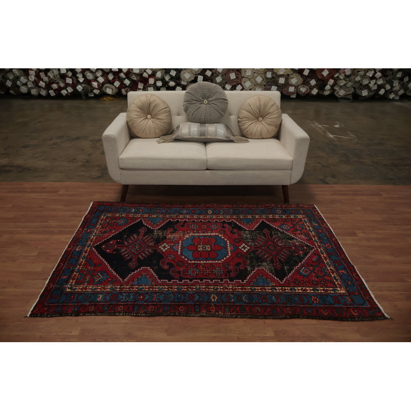 Superbe tapis traditionnel rétro 4 x 6