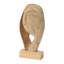 Bloomingville Hand Carved Teakwood Face Sculpture