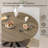 31.5" Small Round Dining Table, Space Saving Circle Kitchen Dinner Table for Kitchen, Apartment-1191133587