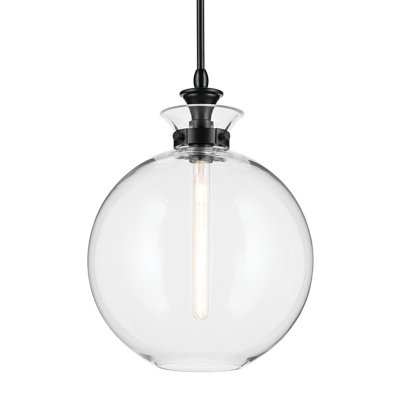 1 Light Pendant with Clear Glass