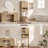 Boho Bathroom Space Saver Cabinet With Rattan Doors, Over-The-Toilet Storage Organizer With Adjustable Shelf-787263899