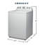 3.8 Cu. Ft. High Efficiency Top Load Washer In White