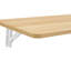 Table pliante murale murale pour petits espaces, banc de travail rabattable en bois 45 po x 22 po avec capacité de 100 lb - idéal pour la salle de lavage / garage / bureau à domicile / cuisine