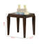 Table de bout confortable en noyer Jaspé - Table carrée classique avec plateau durable pour la maison ou le bureau