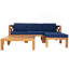 Ensemble de conversation modulaire avec canapé et coussins 5 pièces