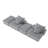 Modern Oversized Modular Sectional Sofa With 2 Ottoman And 2 Seat,Sparkling Chenille Fabric Soft Cushion Sofa With 4 Pillows,4 PCS DIY Combination Tufted Sofa,No Assembly Required,GREY-1160748800