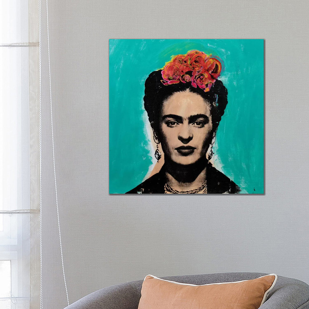 Leinwandbild - Grafikdruck „Frida Kahlo” von Dane Shue