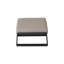 2 avec coussins en aluminium beige, cadre polyvalent brun, pour la maison