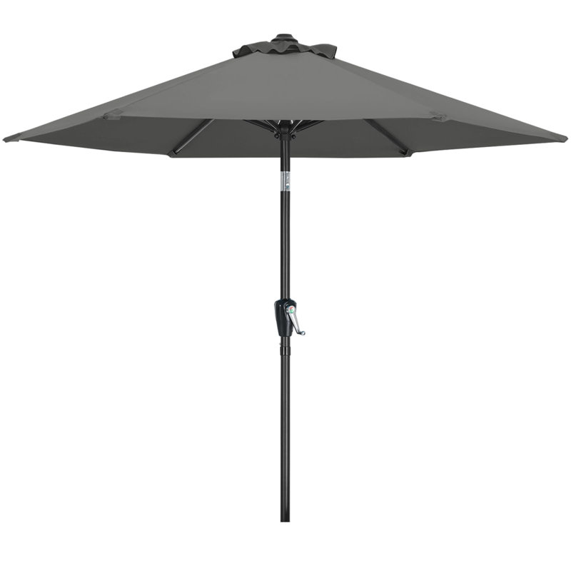 270cm Beach Parasol, Grey