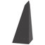 Foyer vidaXL noir en acier 22,83 x 15,75 x 39,37 po