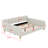 Queen Size Upholstered Daybed With 4 Support Legs-1225086939