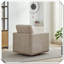 Fauteuil carré pivotant rembourré 360 degrés-1094357289