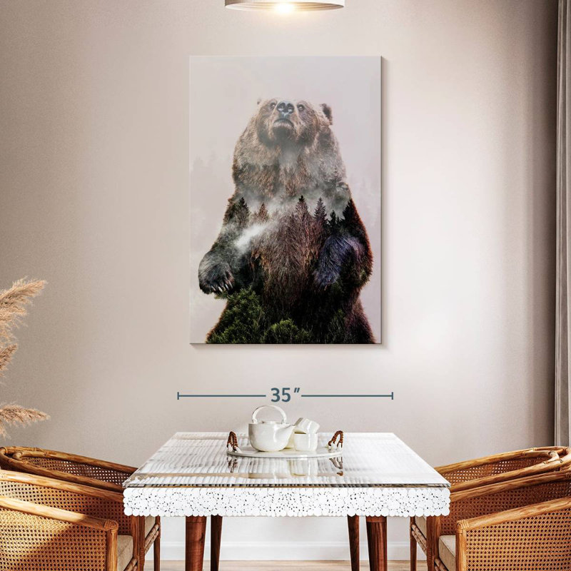Brampt Forest Pines Bear, 48" H x 32" W