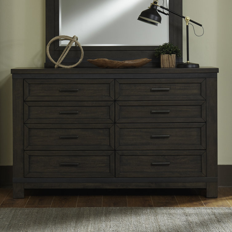 Lexee Panel Bed, Dresser & Mirror