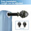 Tringle à rideaux simple réglable 1 po Yarra-1543232870-1543232877