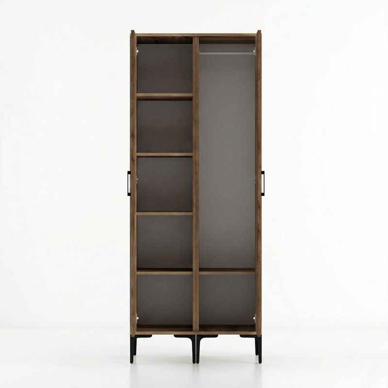 Armoire de 31 po de large avec portes à miroir Aria