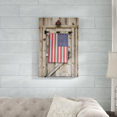" American Flag Barn Door "