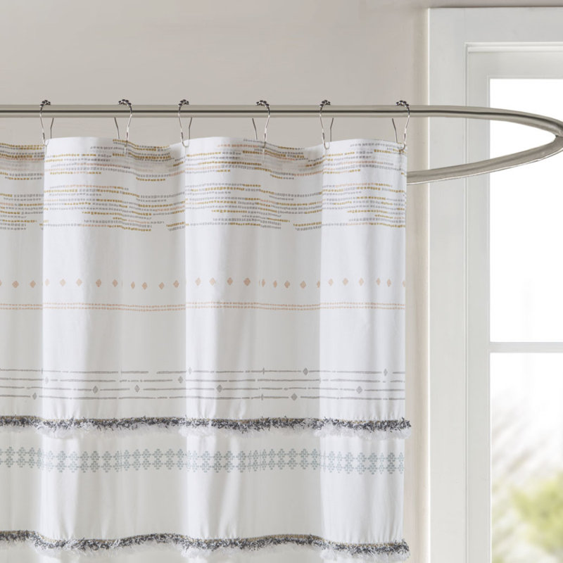 Rideau de douche en coton