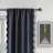  Ari Scallop Edge Window Curtains 52"W X 84"L X 2 Panel Set,Scallop Trim Drape Panel, Room Darkening Thermal Insulated, Decorative Drapes For Living Room, Bedroom-311669014