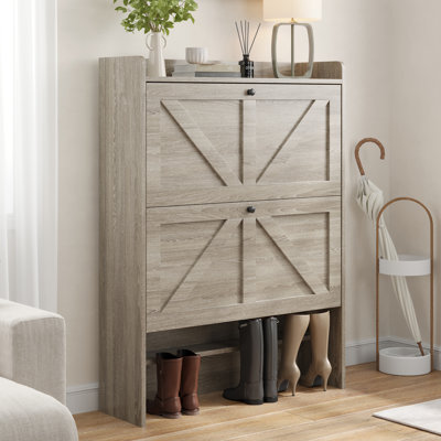 16 Pair Shoe Storage Cabinet
