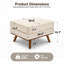Repose-pieds rembourré 29,7 po Inayat-469517778