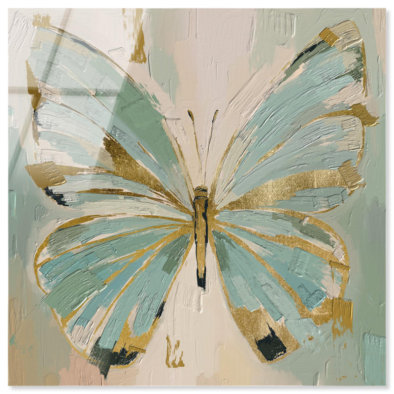 «Teal Wings», reproduction d'art sur toile par Art Remedy, H 12 po x l 12 po