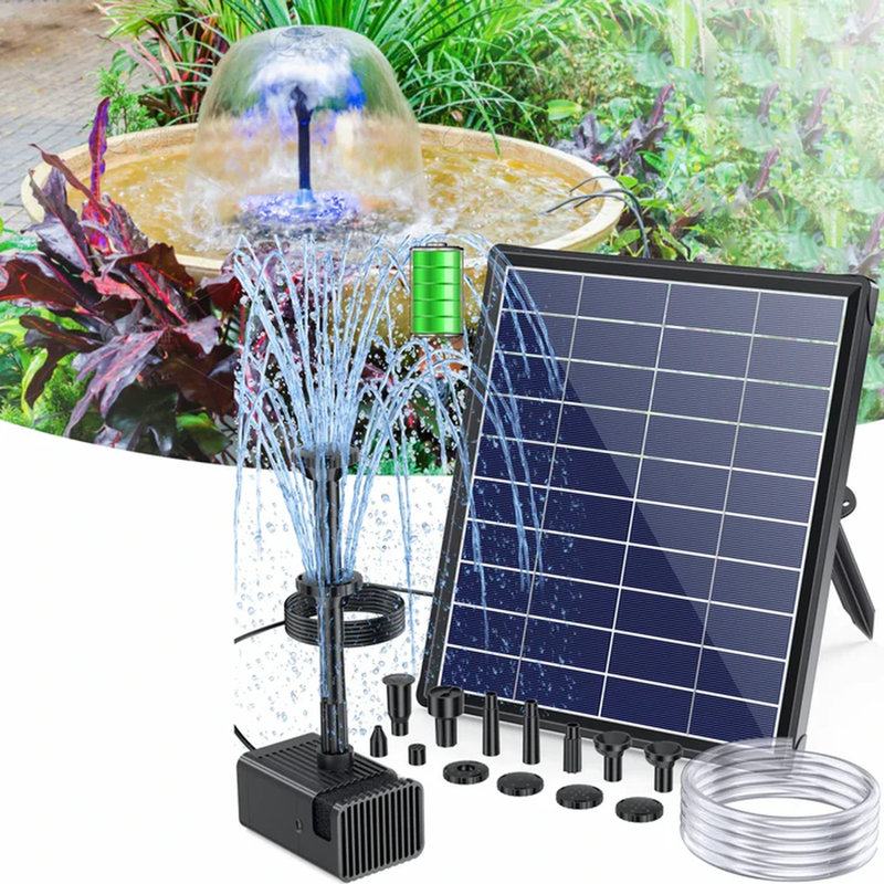 6.5W Solar Fountain Pump With Battery Backup