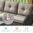 Schutt Wicker 6 - Person Patio Conversation Set with Cushions-89059635-89059636