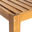 Ensemble de conversation modulaire d'extérieur en bois pour patio 5 pièces avec coussins, finition naturelle et coussins bleus