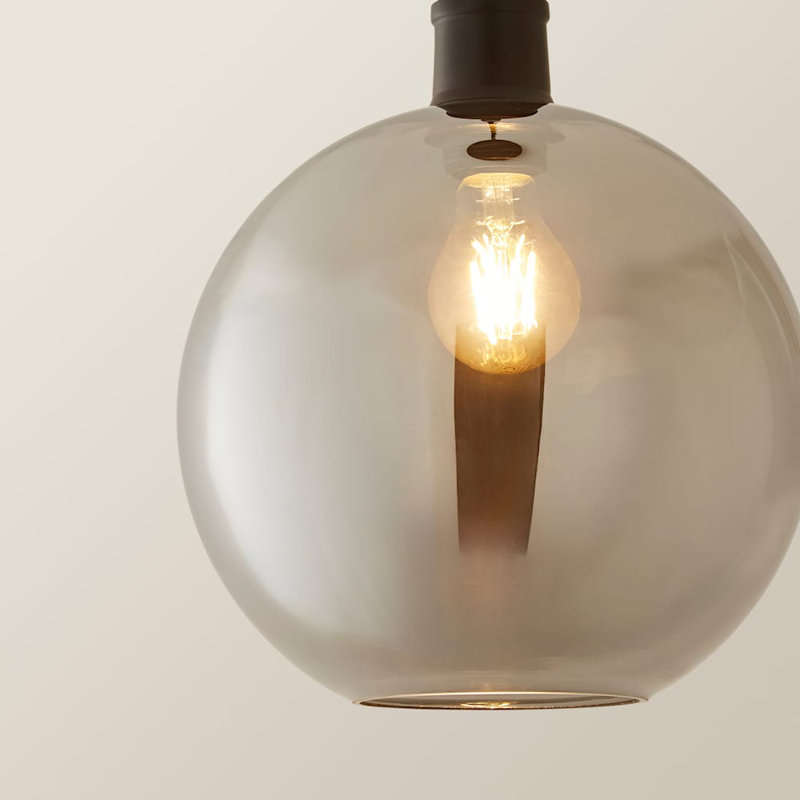 1 - Light Pendant, No, Grey, Matte Black